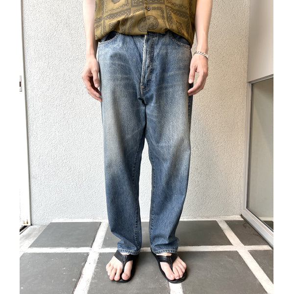 A.PRESSE (ア プレッセ) No.22 Washed Wide Denim Pants 23AAP-04-12K