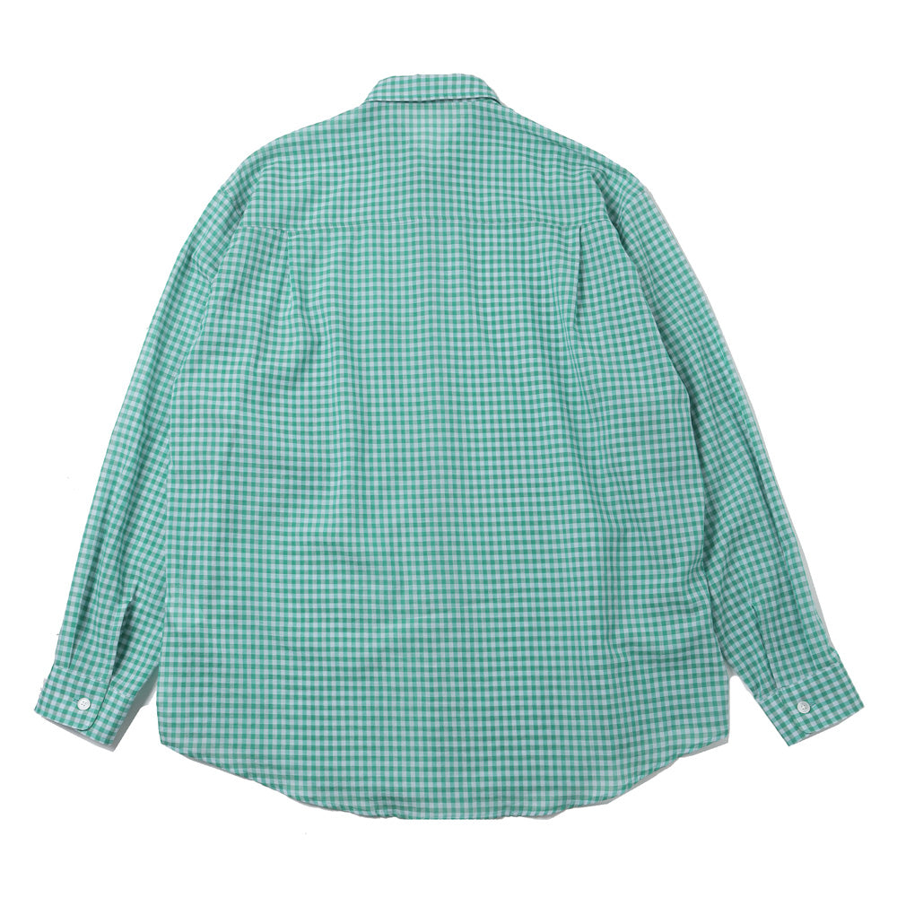 AIRY LIGHT COTTON CHECK BIG SHIRT