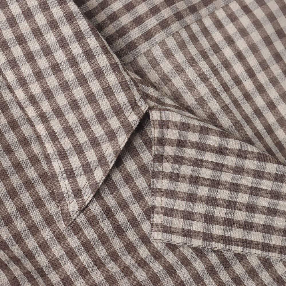 AIRY LIGHT COTTON CHECK P/O SHIRT