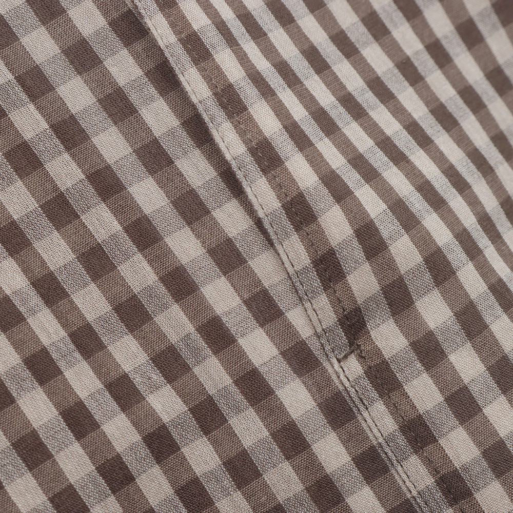 AIRY LIGHT COTTON CHECK P/O SHIRT