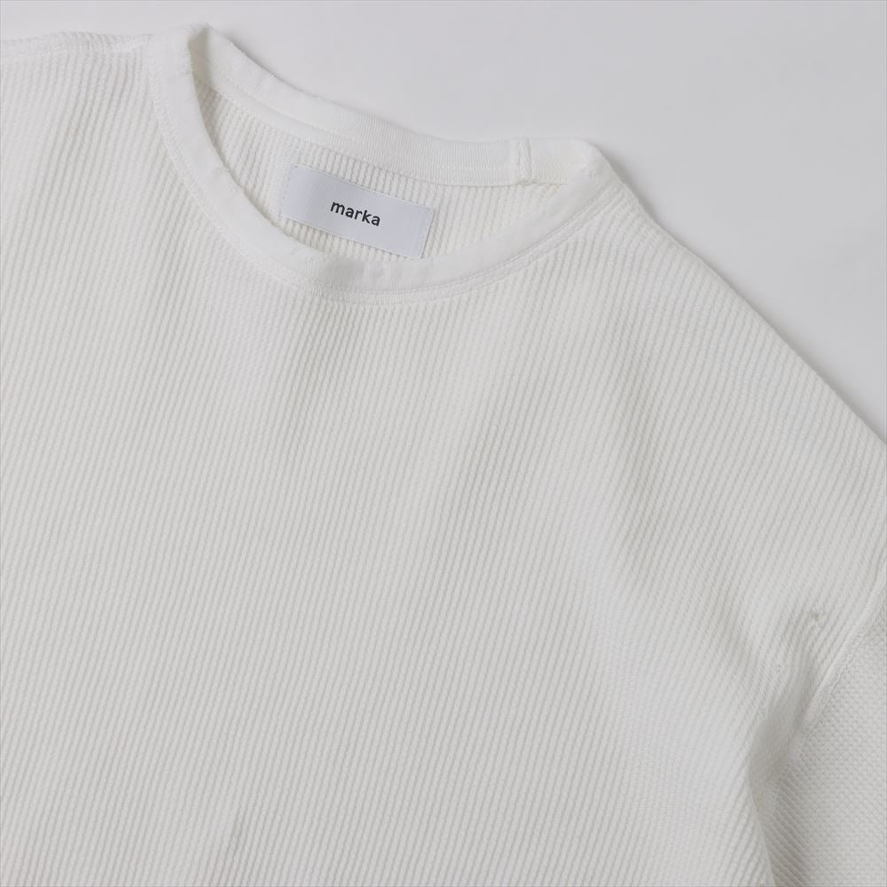 DAMAGED WAFFLE CREW NECK