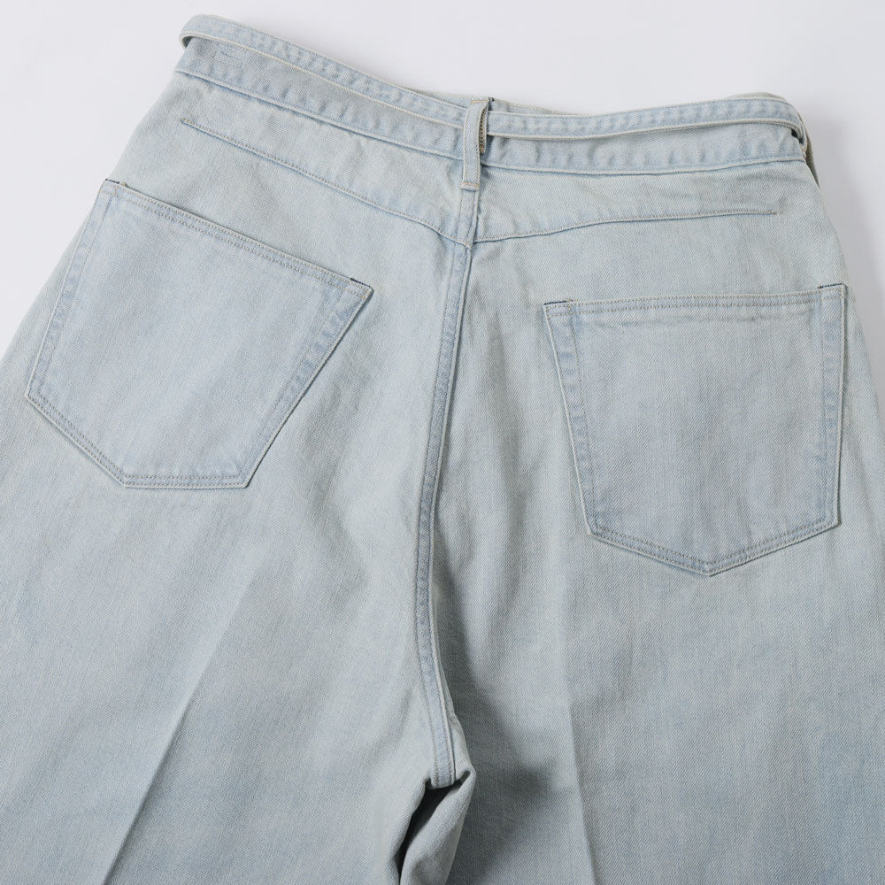 12.9oz Denim Narrow Belted Pants