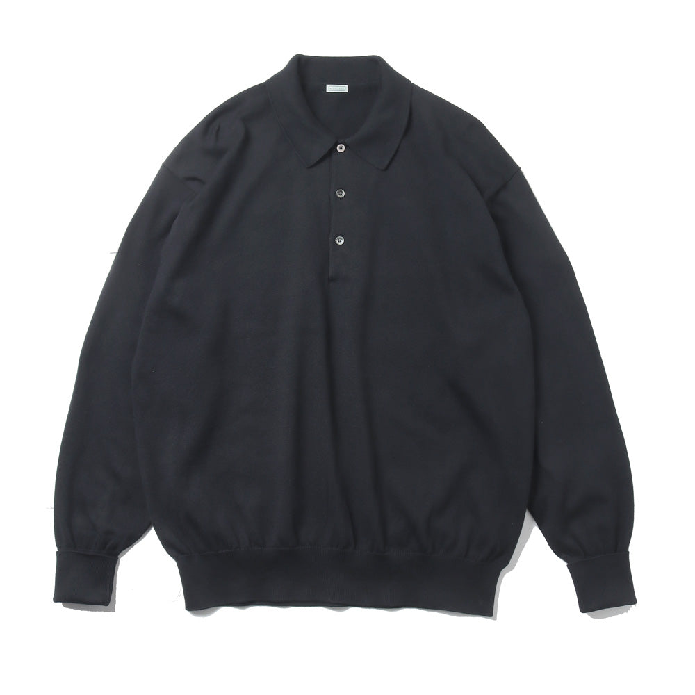 Cotton Knit L/S Polo Shirts