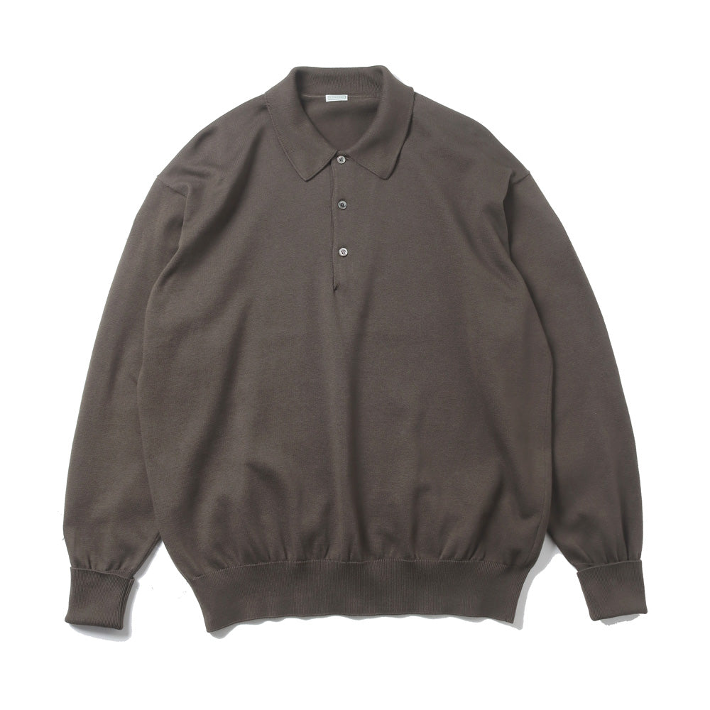 Cotton Knit L/S Polo Shirts