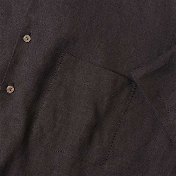 OPEN COLLAR WIDE SHIRT S/S HEMP