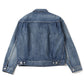 Double Pocket Denim Jacket(Medium Dark Blue Damage)