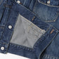 Double Pocket Denim Jacket(Medium Dark Blue Damage)