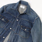 Double Pocket Denim Jacket(Medium Dark Blue Damage)