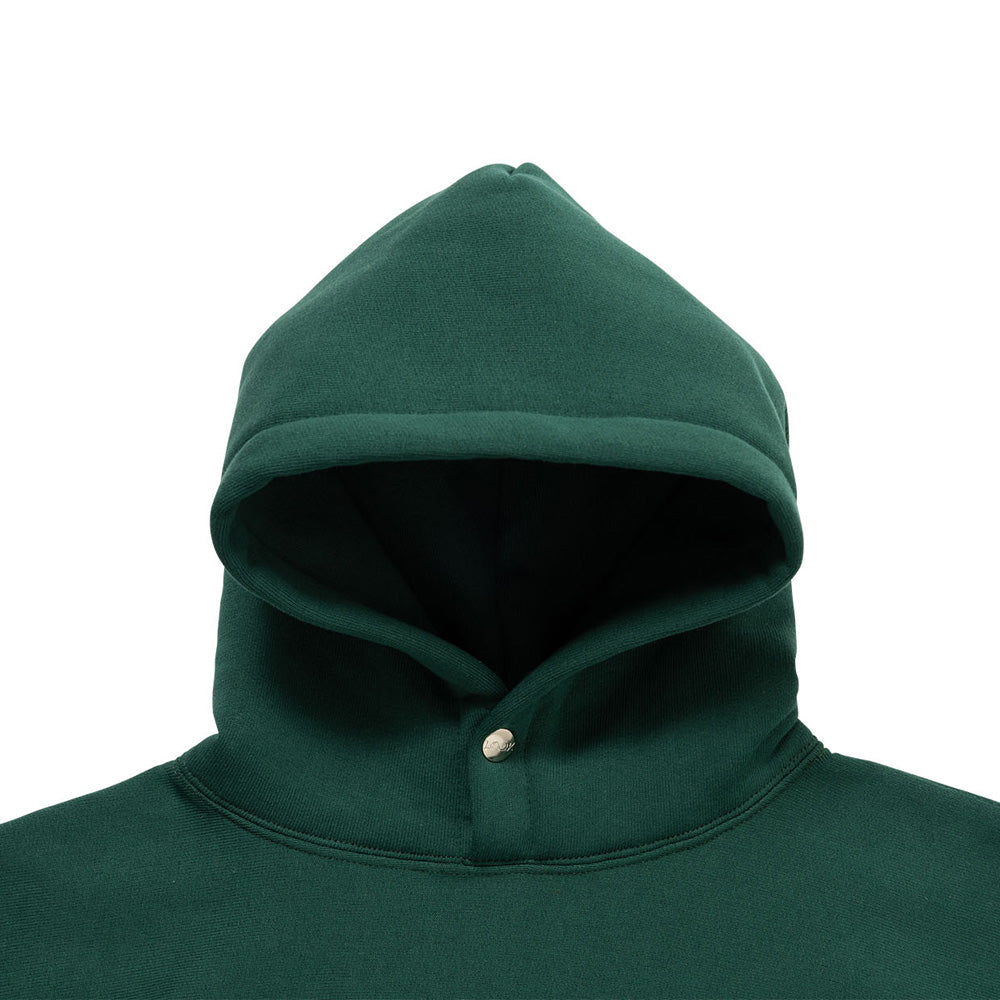 SIGNATURE SNAP FLEECE HOODIE(FOREST GREEN)