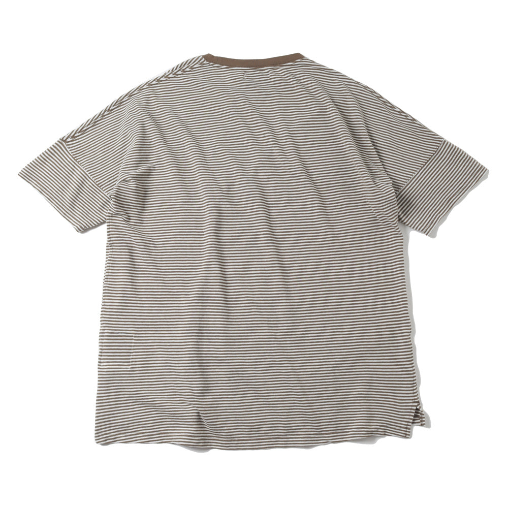 CLERK S/S TEE C/L PIQUE BORDER