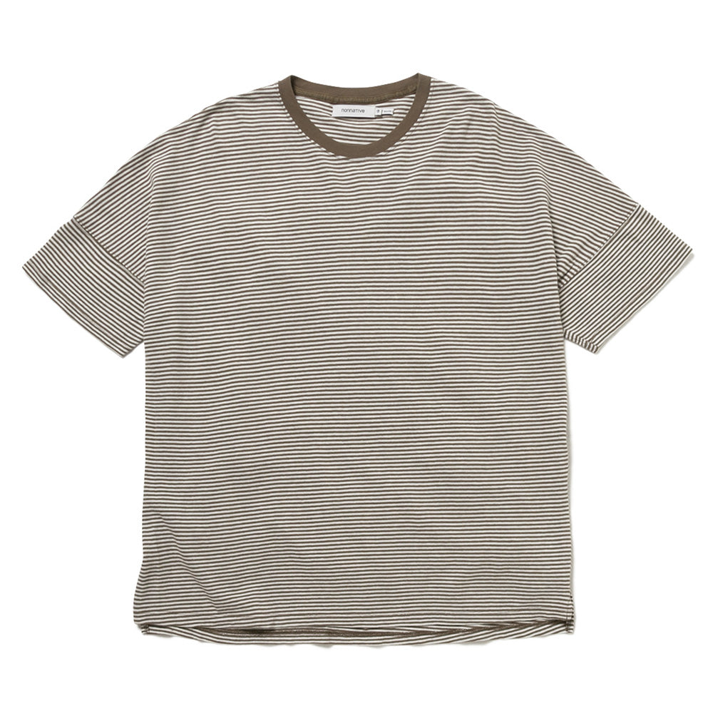 CLERK S/S TEE C/L PIQUE BORDER