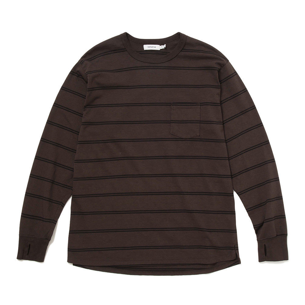 DWELLER L/S TEE COTTON JERSEY BORDER