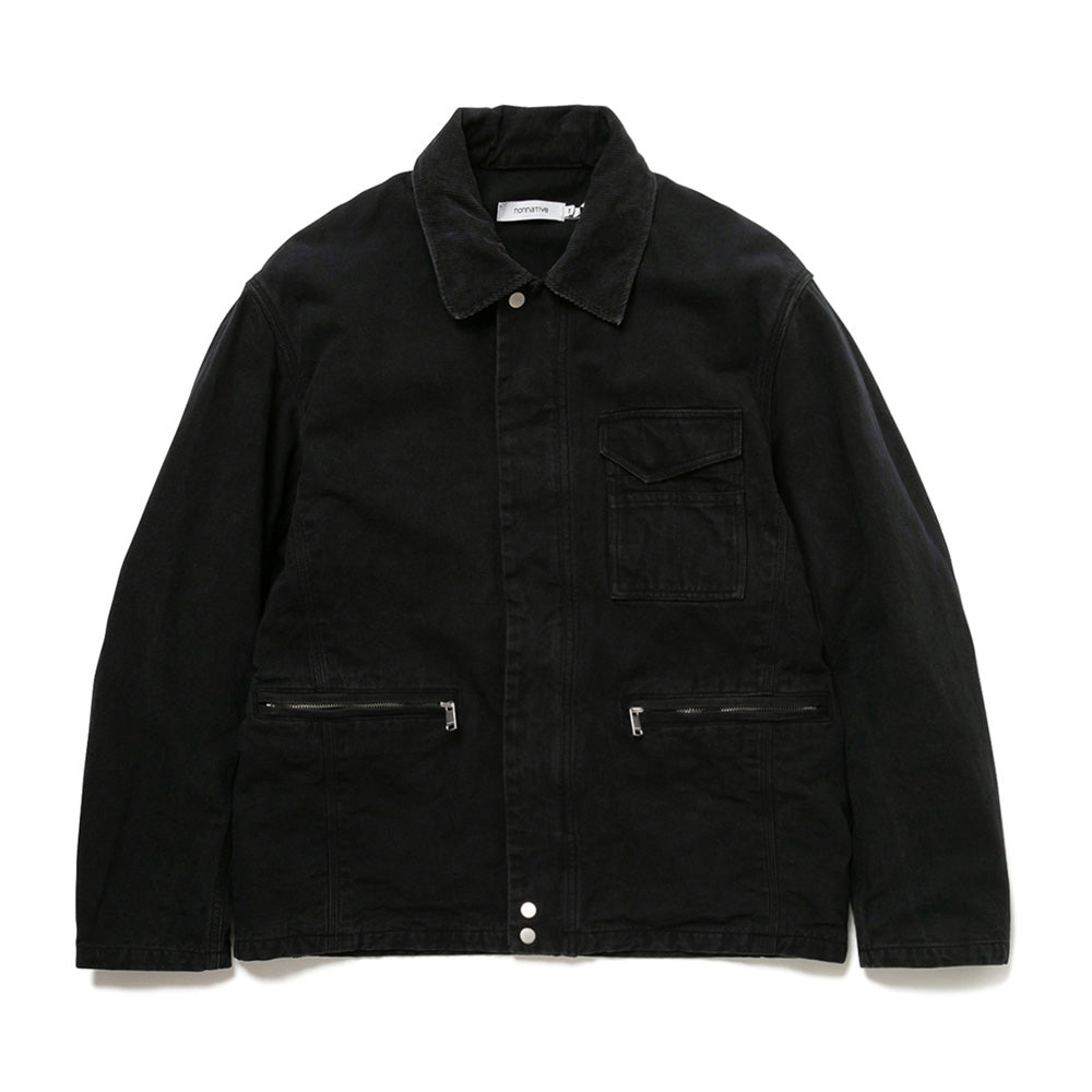 WORKER JACKET COTTON OXFORD SULFUR DYE