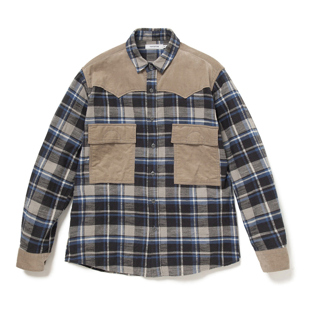 EXPLORER SHIRT COTTON SLUB FLANNEL CHECK