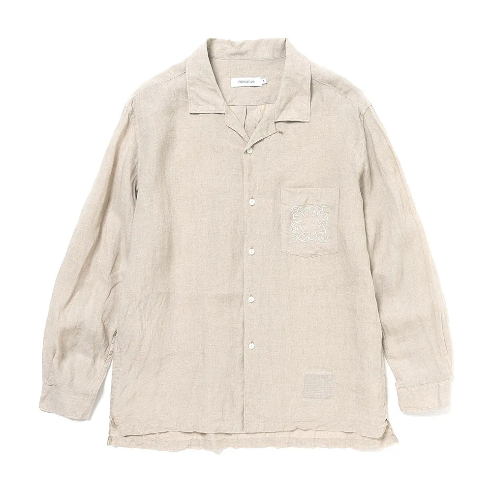 VOYAGER L/S SHIRT LINEN OXFORD