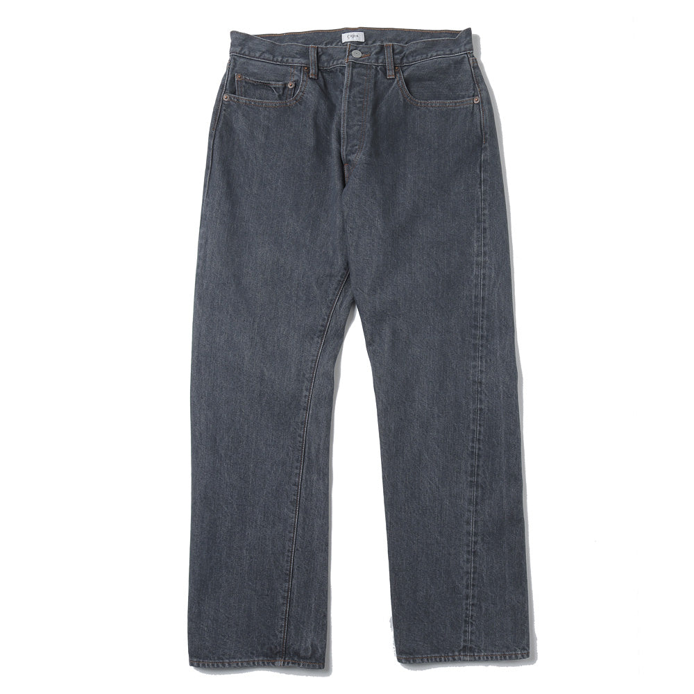 CIOTA) Straight 5 Pocket Pants/Medium Black・Medium Gray (PTLM