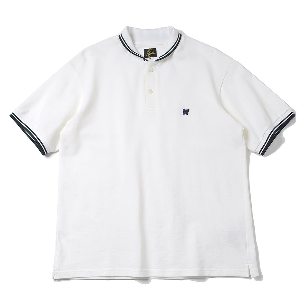 Shawl Collar S/S Polo - Cotton Pique