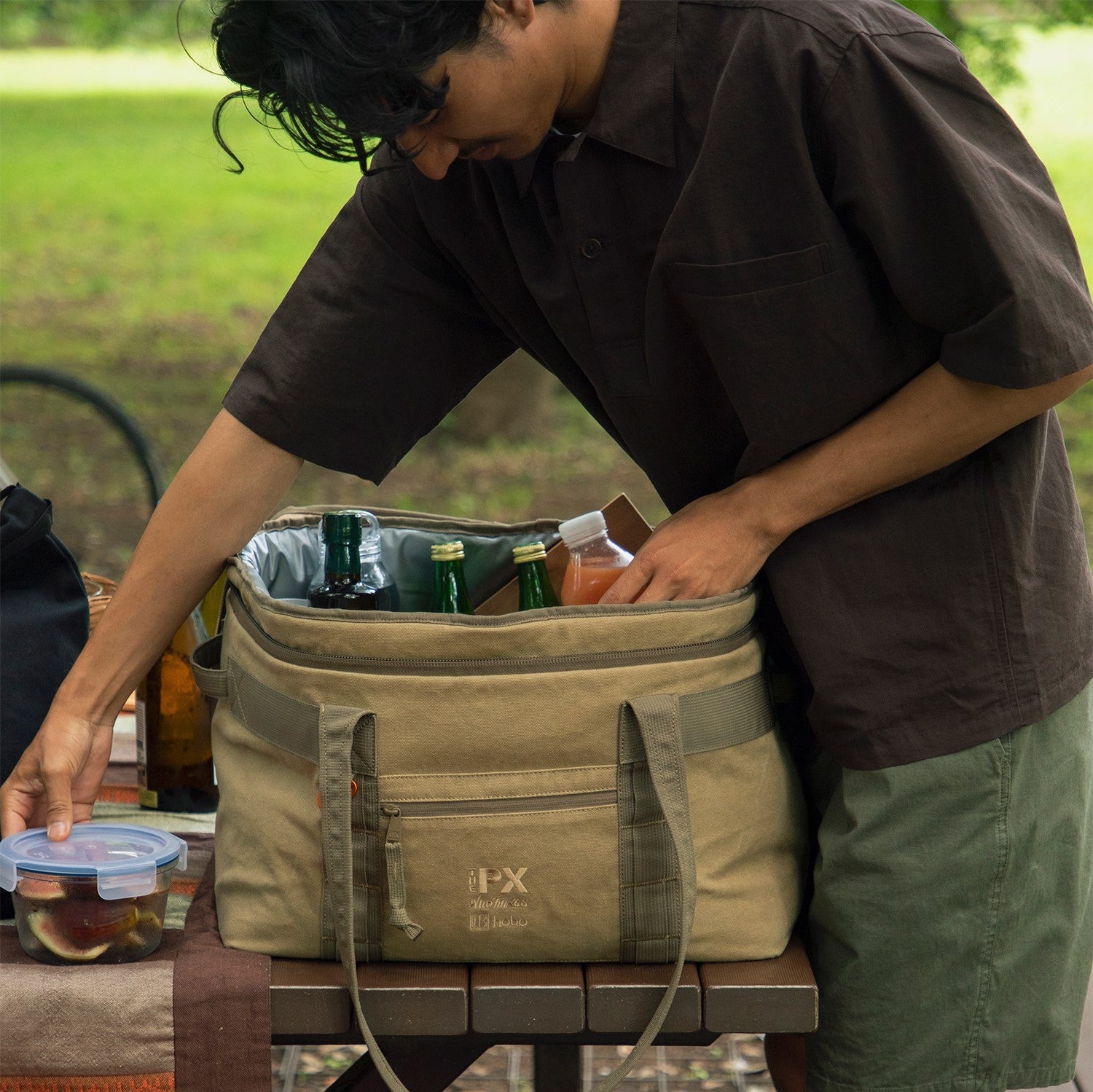 hobo(ホーボー) PLAY SOFT COOLER CONTAINER BAG COTTON CANVAS