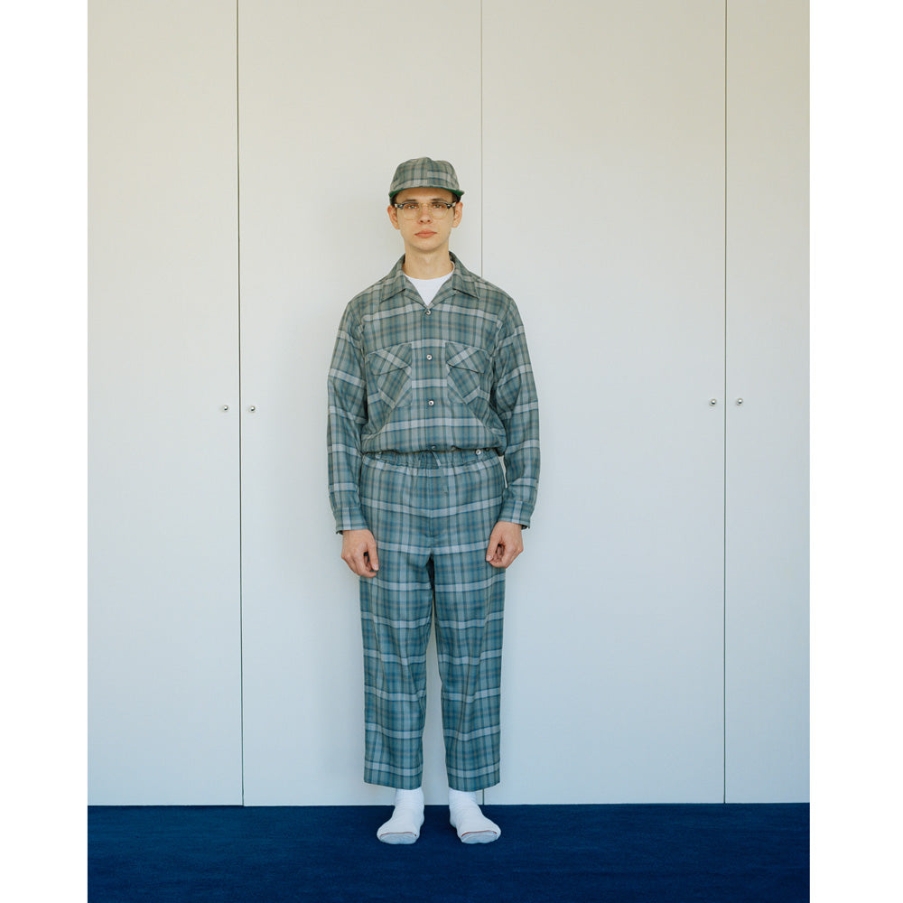 Unlikely 2P Sports Open L/S Shirts Wool Plaids