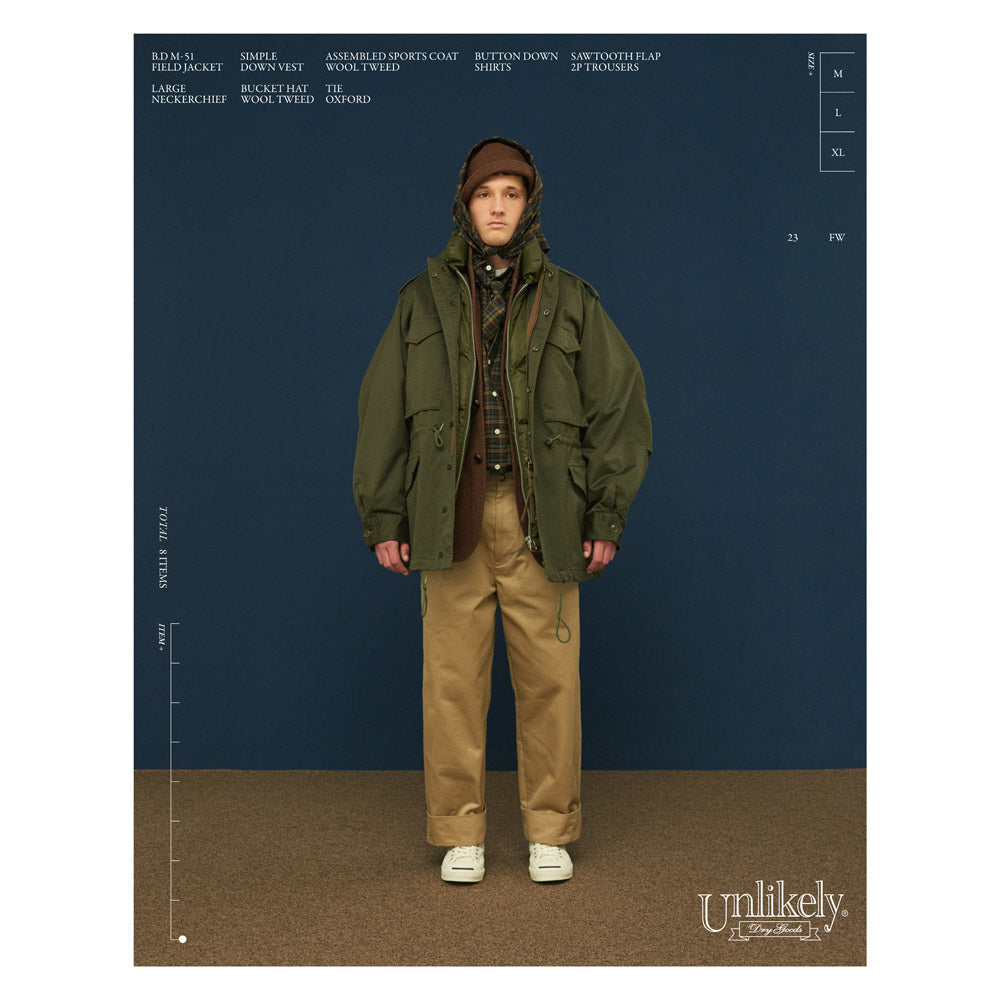 Unlikely(アンライクリー) Unlikely B.D M-51 Field Jacket U23F-18