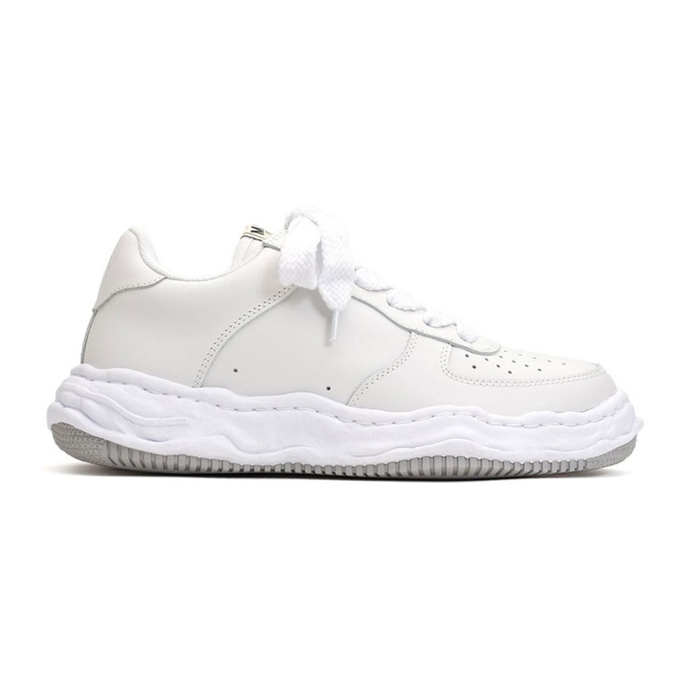 (WAYNE) OG Sole Leather Low-top Sneaker WHITE