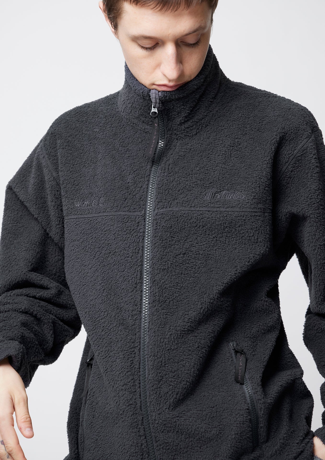 White Mountaineering) WM x WILD THINGS BOA FLEECE JACKET