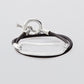 Open ID Double Leather Bracelet