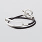 Open ID Double Leather Bracelet