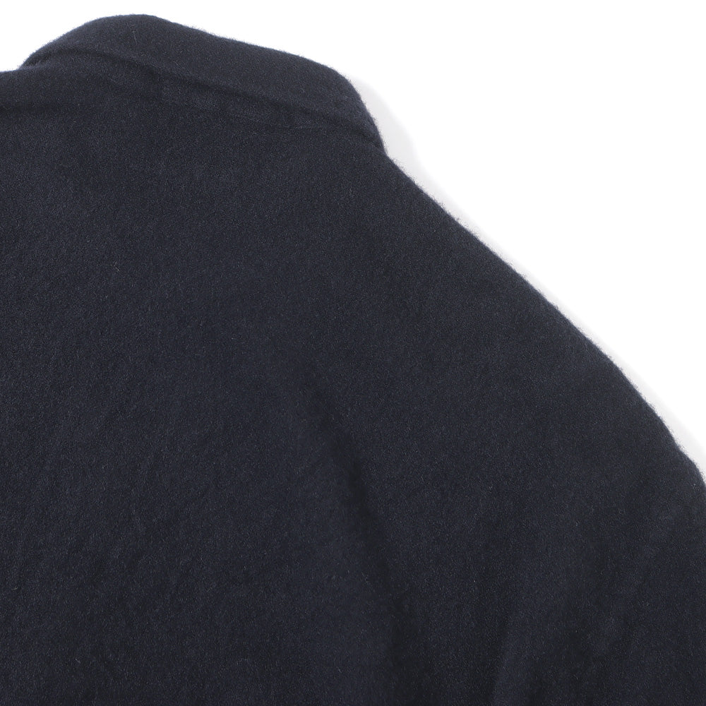 COMOLI) 縮絨ウール ハーフジップシャツ (Y03-02010) | COMOLI 