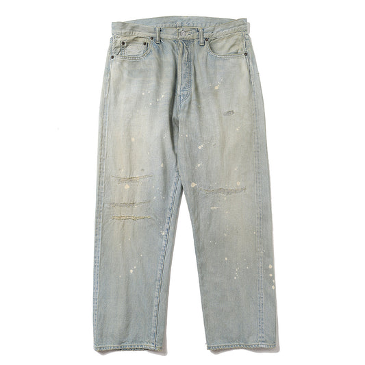 Washed Denim Wide Pants(BLEACH)