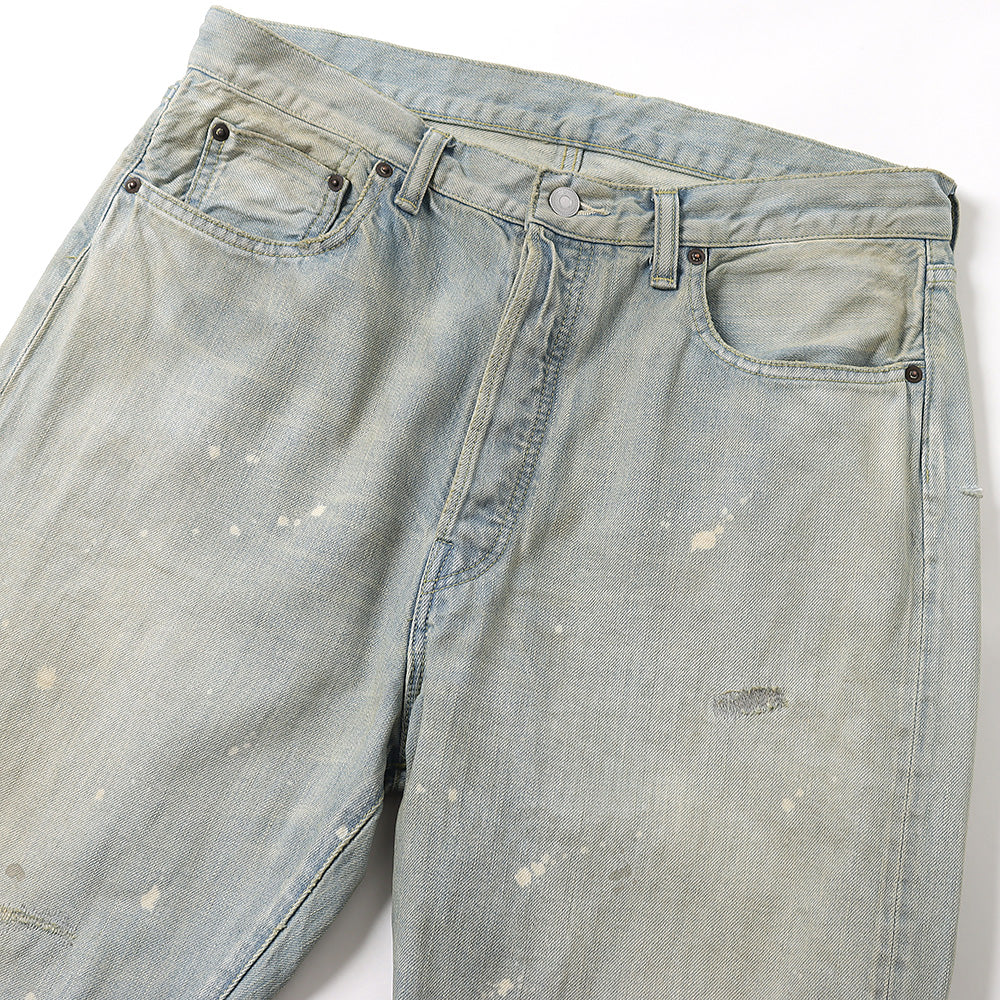 Washed Denim Wide Pants(BLEACH)