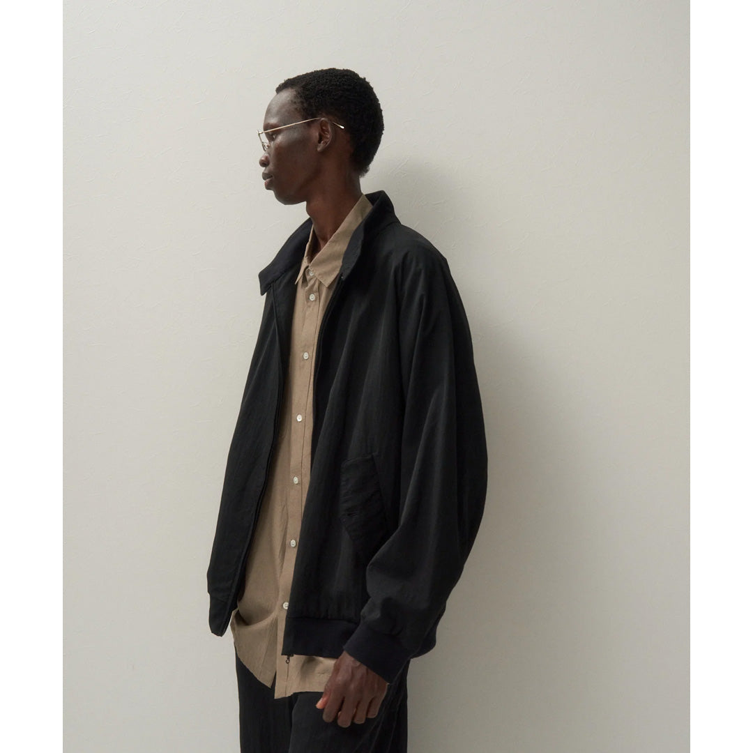 HIGH TWIST NYLON HARRINGTON JACKET