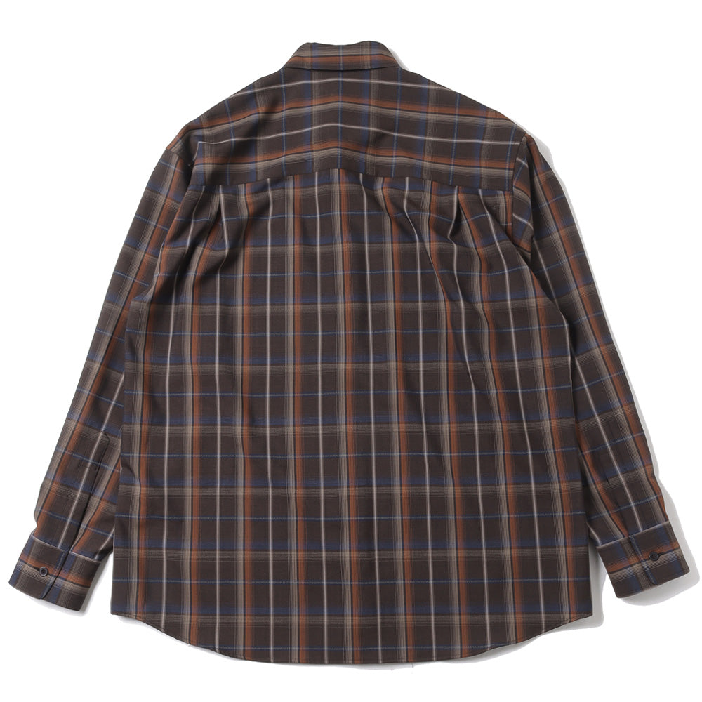 AURALEE(オーラリー)SUPER LIGHT WOOL CHECK SHIRT A24SS01LC 