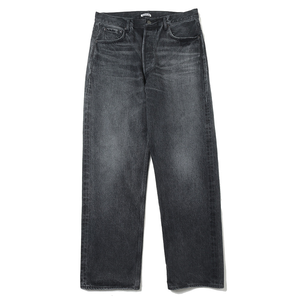 SELVEDGE FADED HEAVY DENIM WIDE PANTS