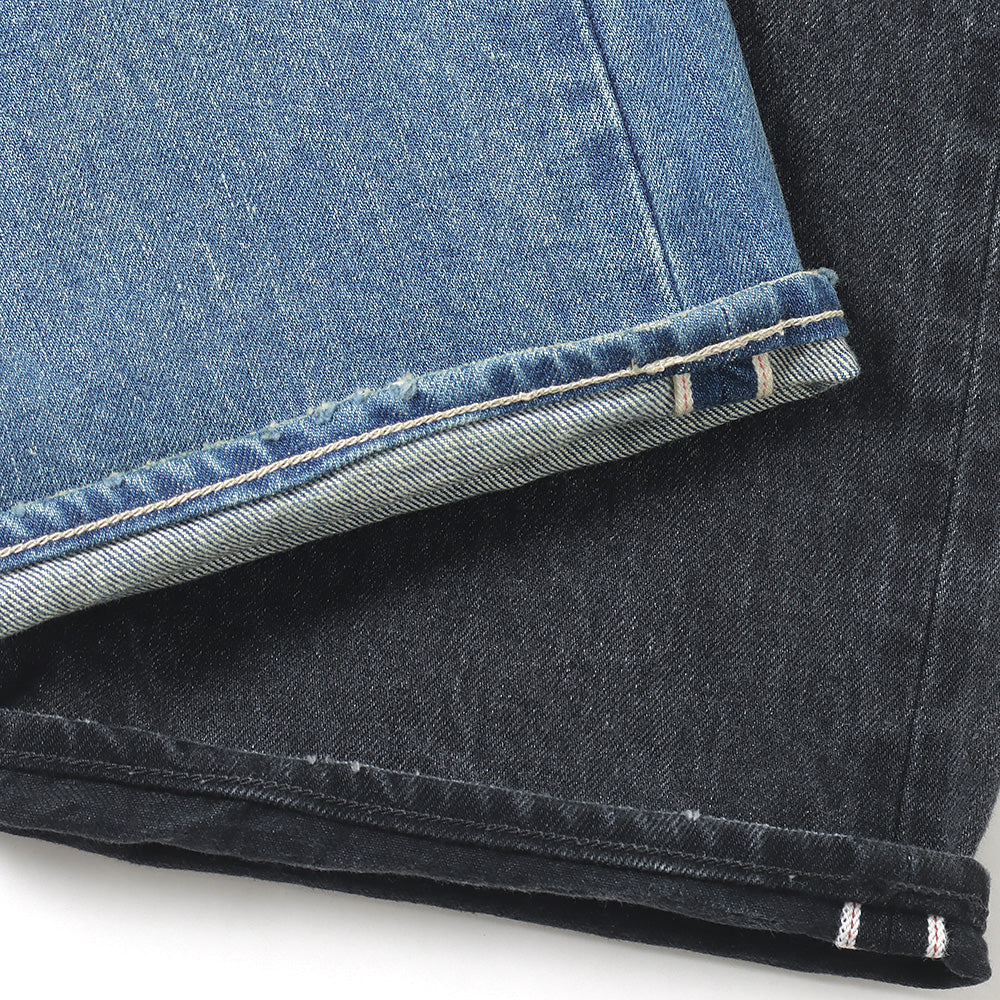 SELVEDGE FADED HEAVY DENIM WIDE PANTS