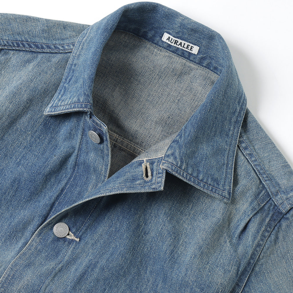 AURALEE(オーラリー)】SELVEDGE FADED LIGHT DENIM BLOUSON