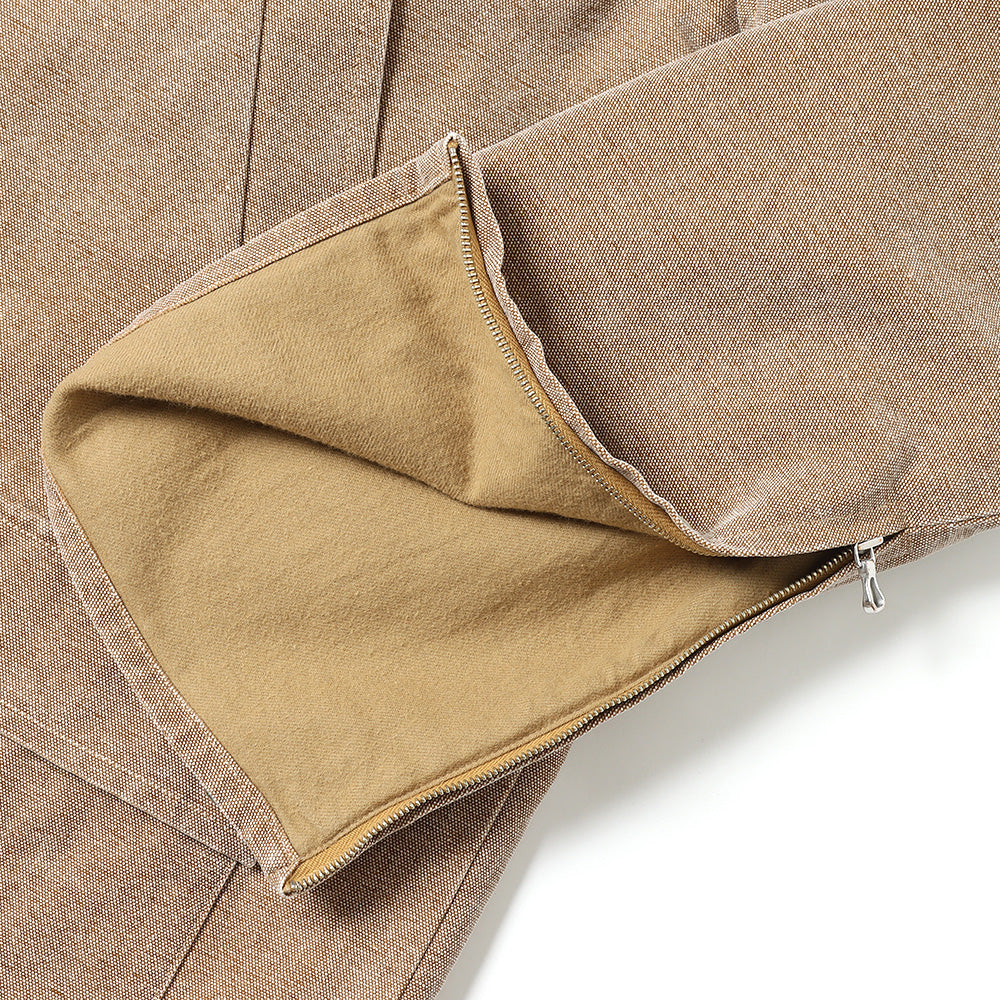 WASHED ORGANIC CANVAS HUNTING BLOUSON