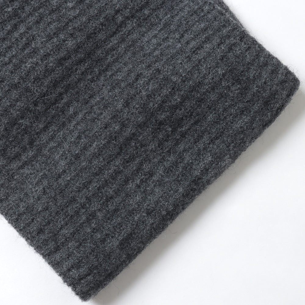 AURALEE(オーラリー)】MILLED FRENCH MERINO RIB KNIT NECK WARMER