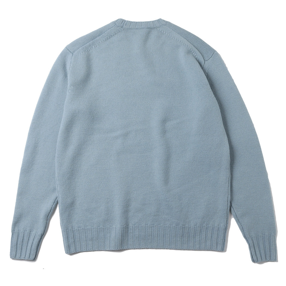 WASHED FRENCH MERINO KNIT P/O (A23AP01SW) | AURALEE / ニット (MEN 