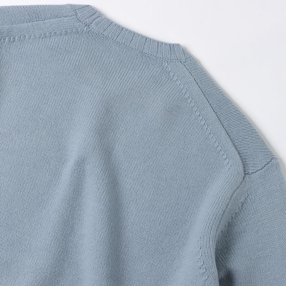 WASHED FRENCH MERINO KNIT P/O (A23AP01SW) | AURALEE / ニット (MEN 