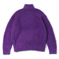 MERINO WOOL BOA KNIT HALF ZIP P/O