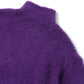 MERINO WOOL BOA KNIT HALF ZIP P/O