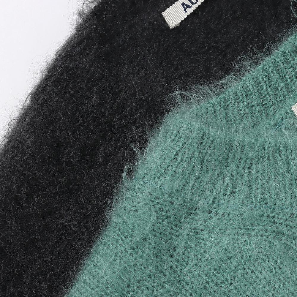 AURALEE(オーラリー)】BRUSHED SUPER KID MOHAIR KNIT P/O (A23AP02KM