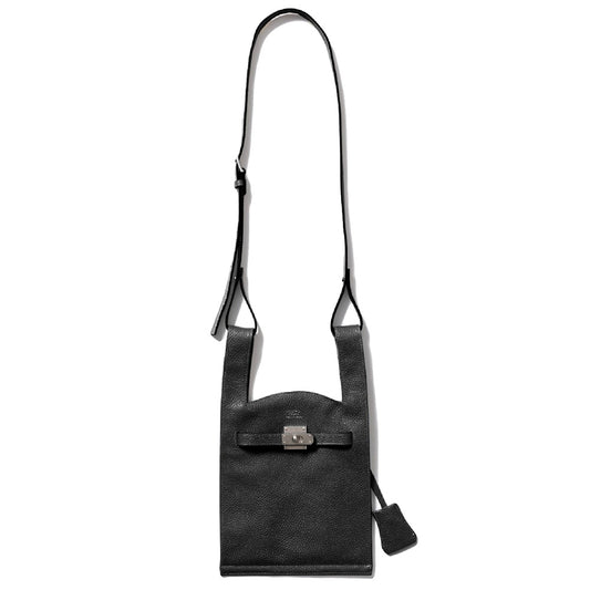 market shoulder bag in shrink leather