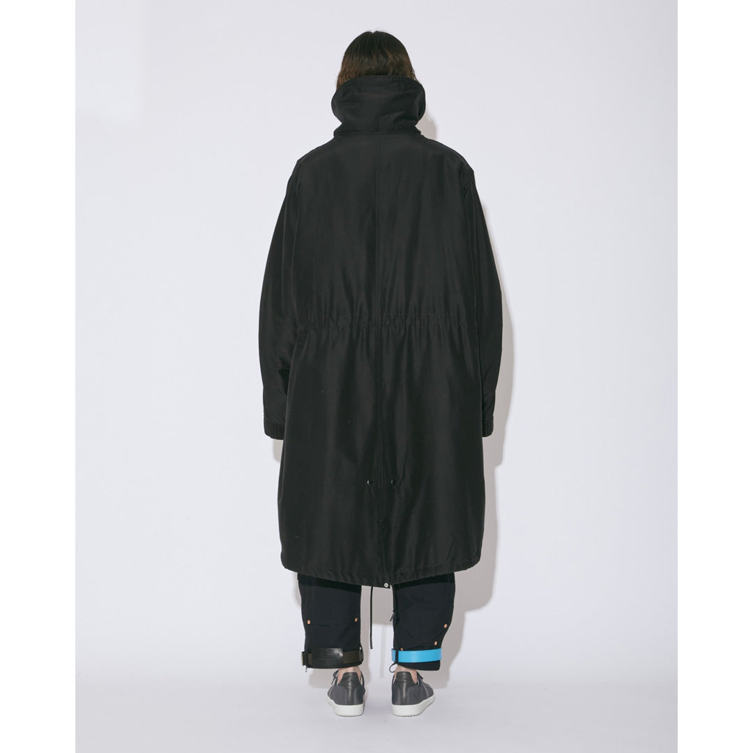 double-front cotton silk mods coat