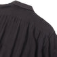 レーヨンオープンカラーシャツ (BLACK)