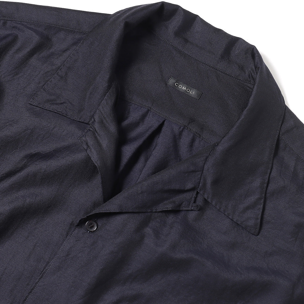 COMOLI) ウールシルク 半袖オープンカラーシャツ (Z01-02010) | COMOLI ...