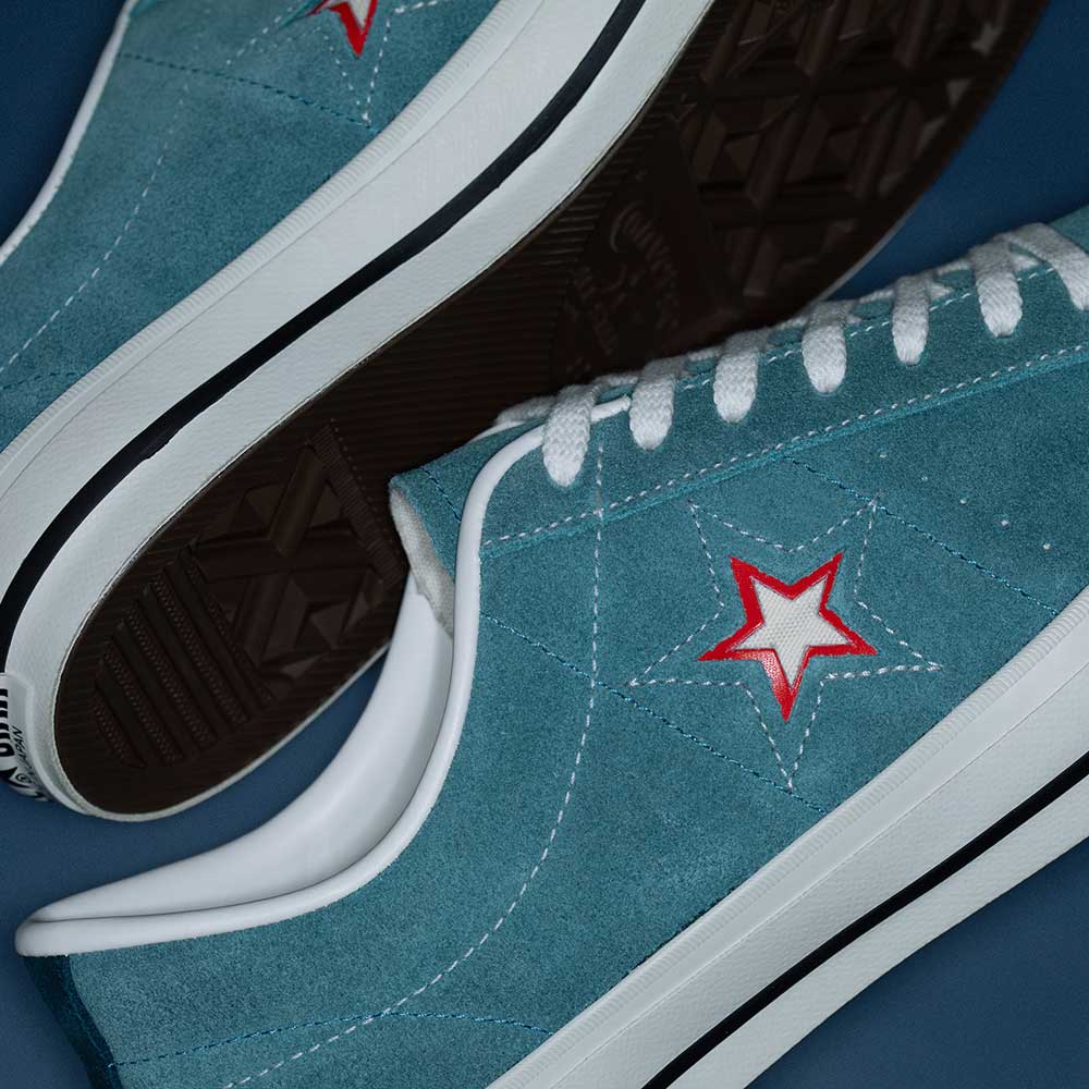 Converse one star ox shoreline blue on sale