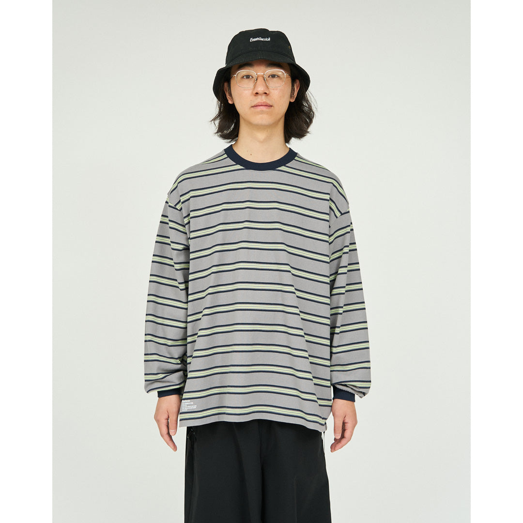 MULTI BORDER L/S TEE