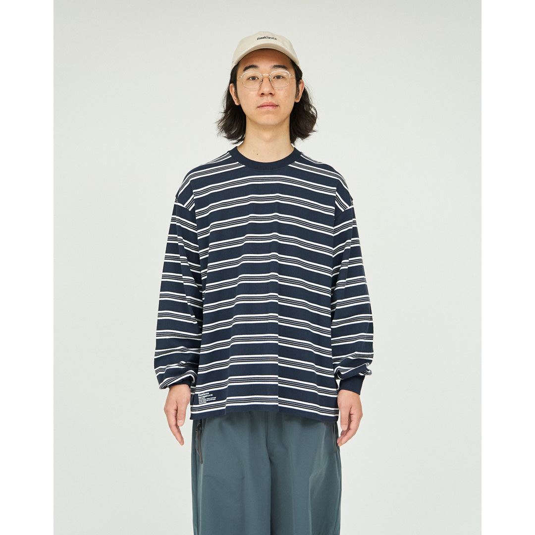 MULTI BORDER L/S TEE